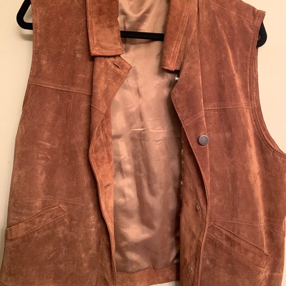 Eddie Bauer Jackets & Blazers - Eddie Bauer Lined Suede Vest NEW